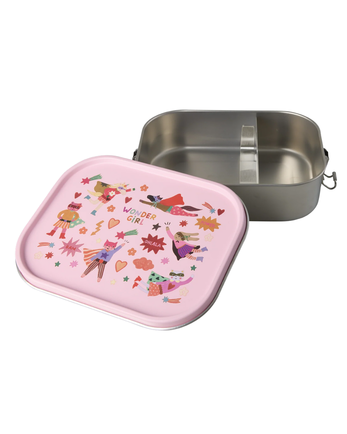 RICE - Lunchbox aus Edelstahl 1400ml Hero Print Rosa