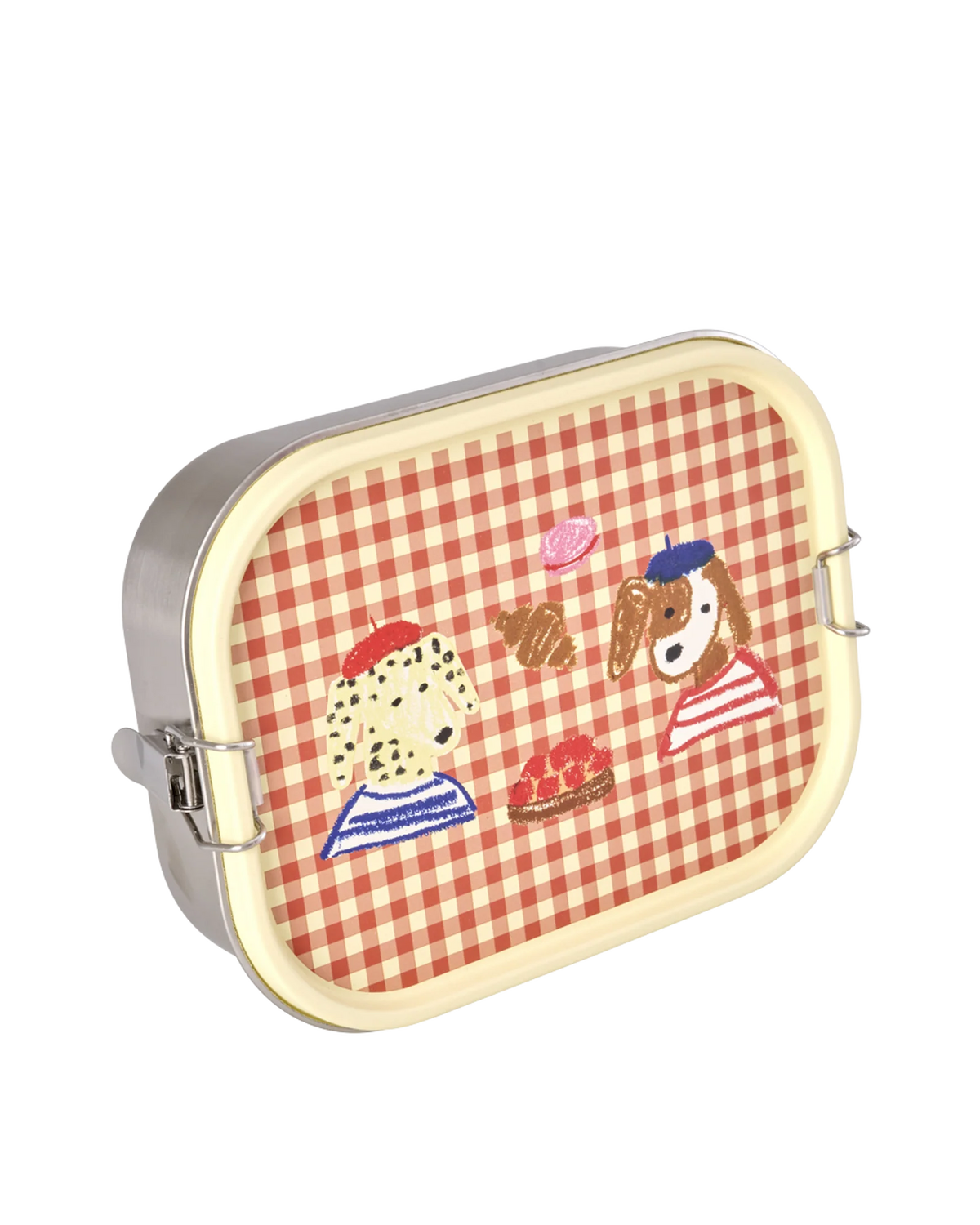 RICE - Lunchbox aus Edelstahl 1400ml Paris Print Rot