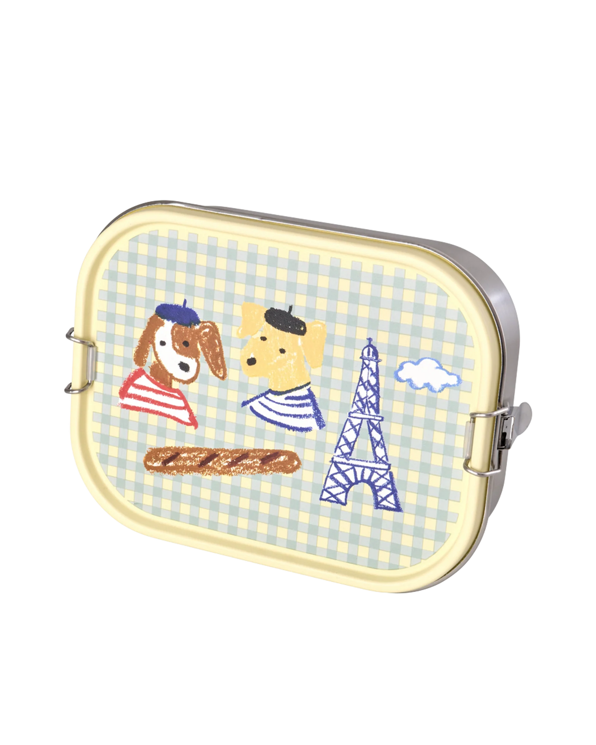 RICE - Lunchbox aus Edelstahl 1400ml Paris Print Blau
