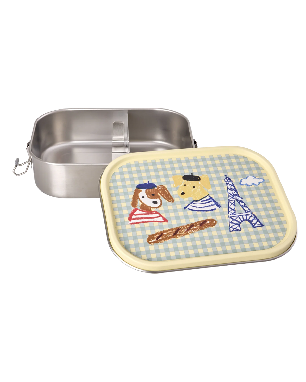 RICE - Lunchbox aus Edelstahl 1400ml Paris Print Blau