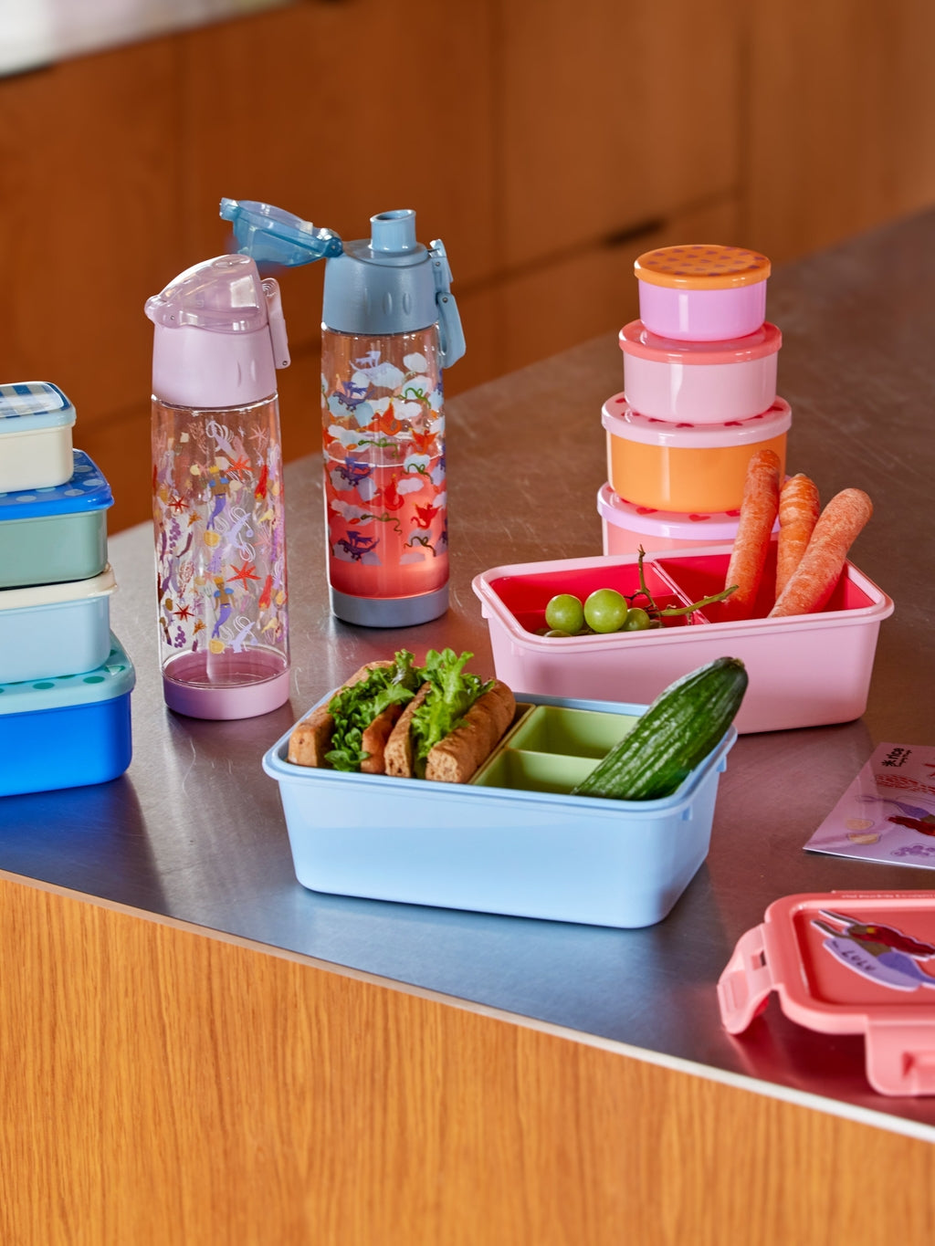 RICE - Lunchboxen Hearts rund