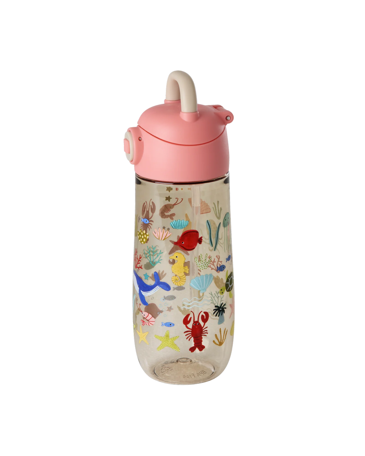 RICE - Trinkflasche 550ml Ocean Print Koralle