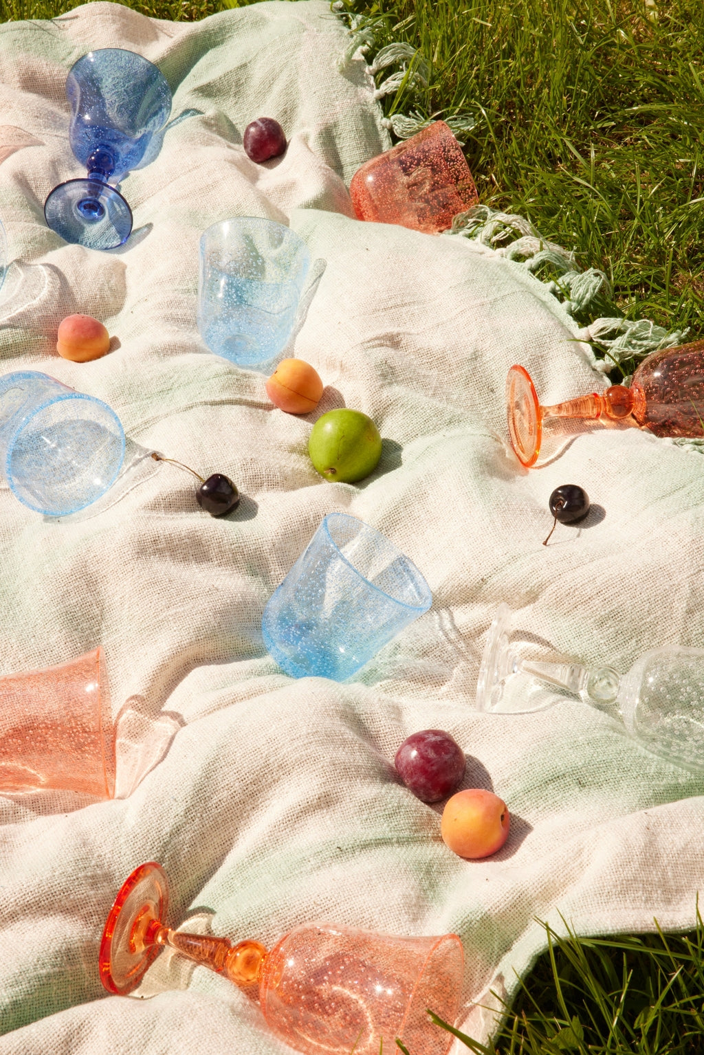 RICE - Weinglas aus Acryl Bubble Peach