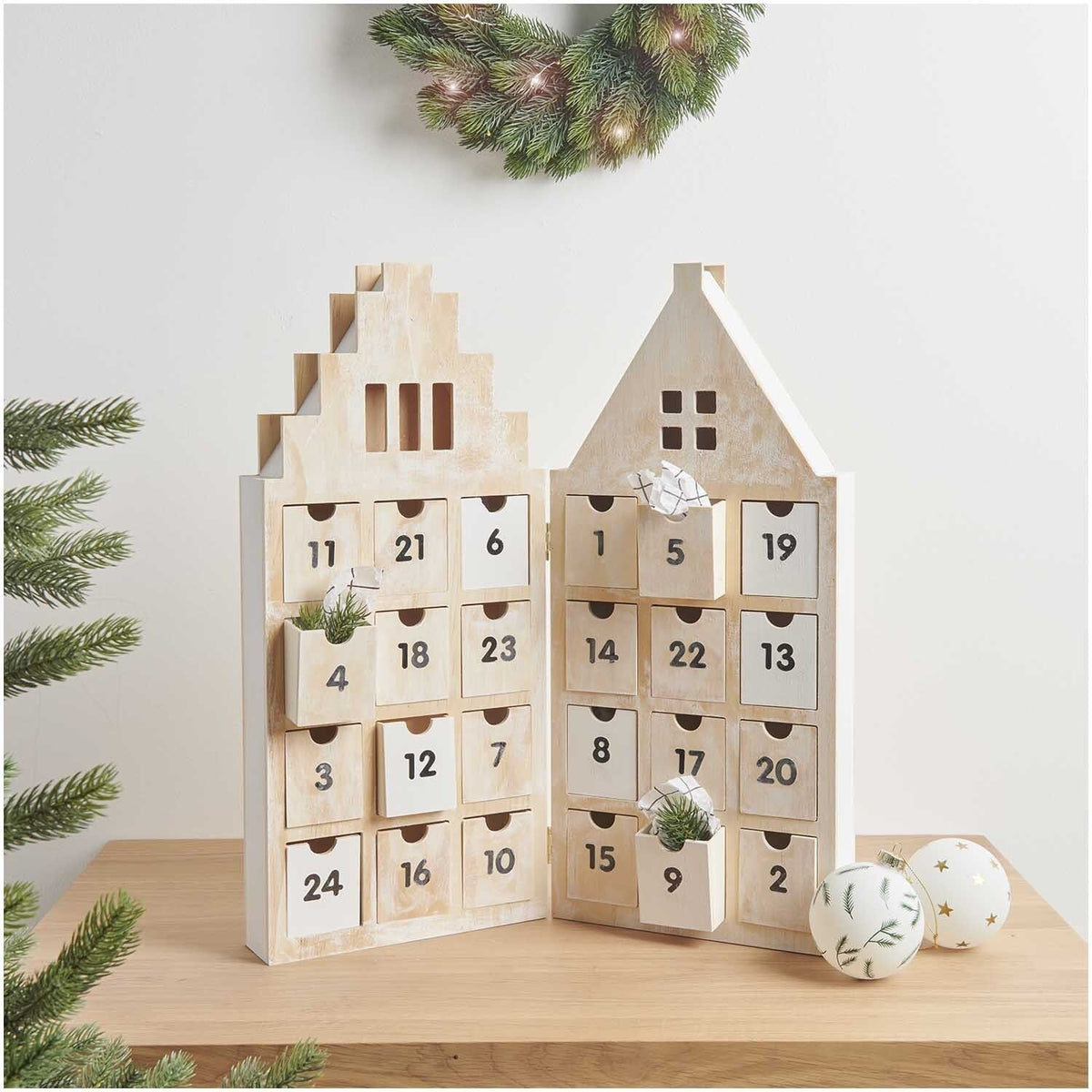 Rico Design - Adventskalender Haus aus Holz