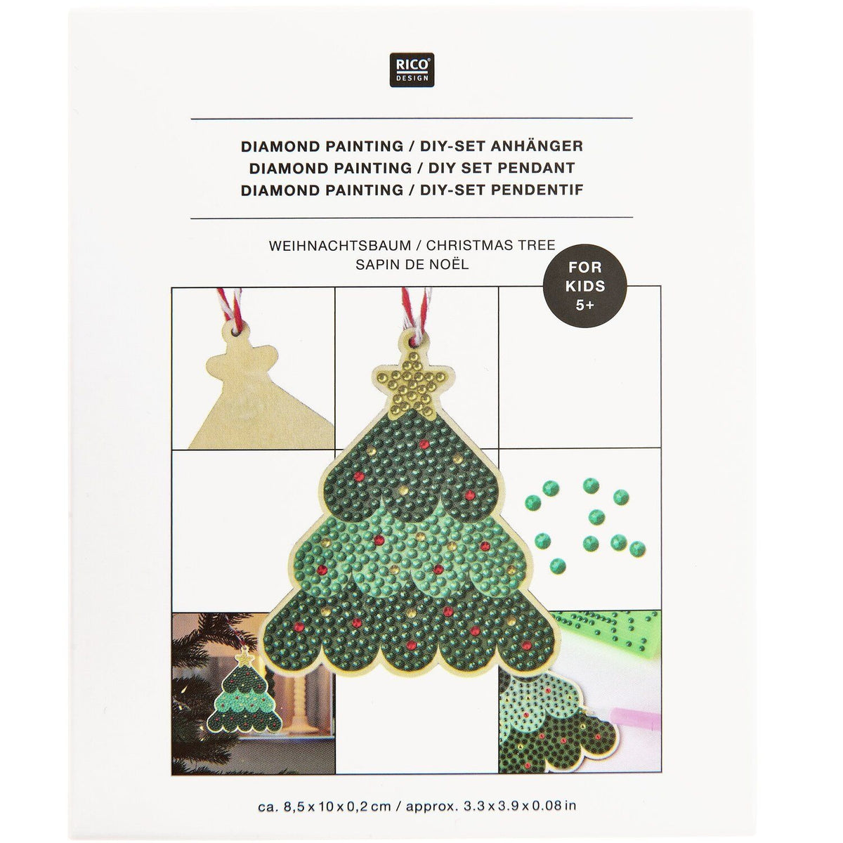 Rico Design - Diamond Painting Anhänger Weihnachten 1 St.