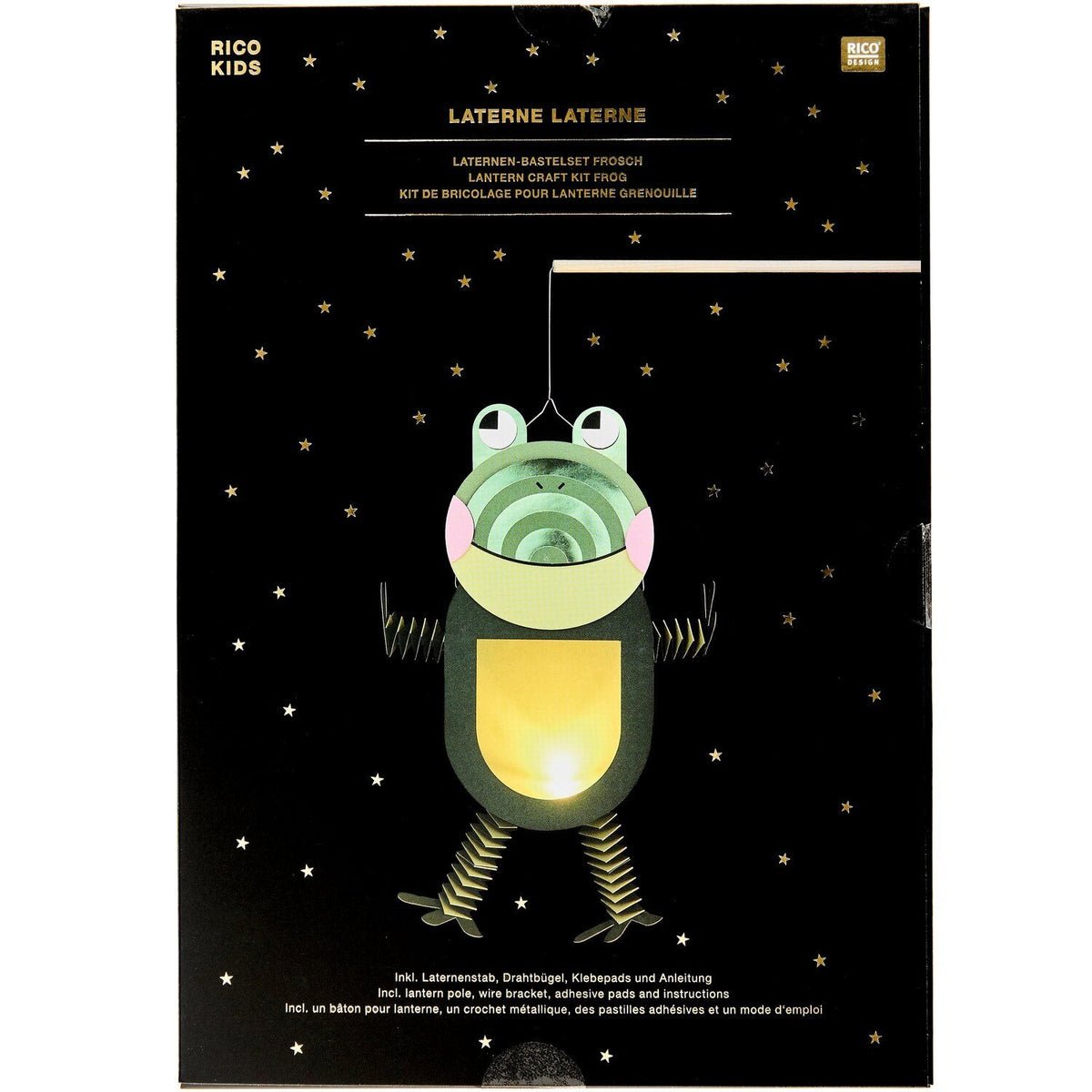 Rico Design - Bastelset Laterne: Frosch