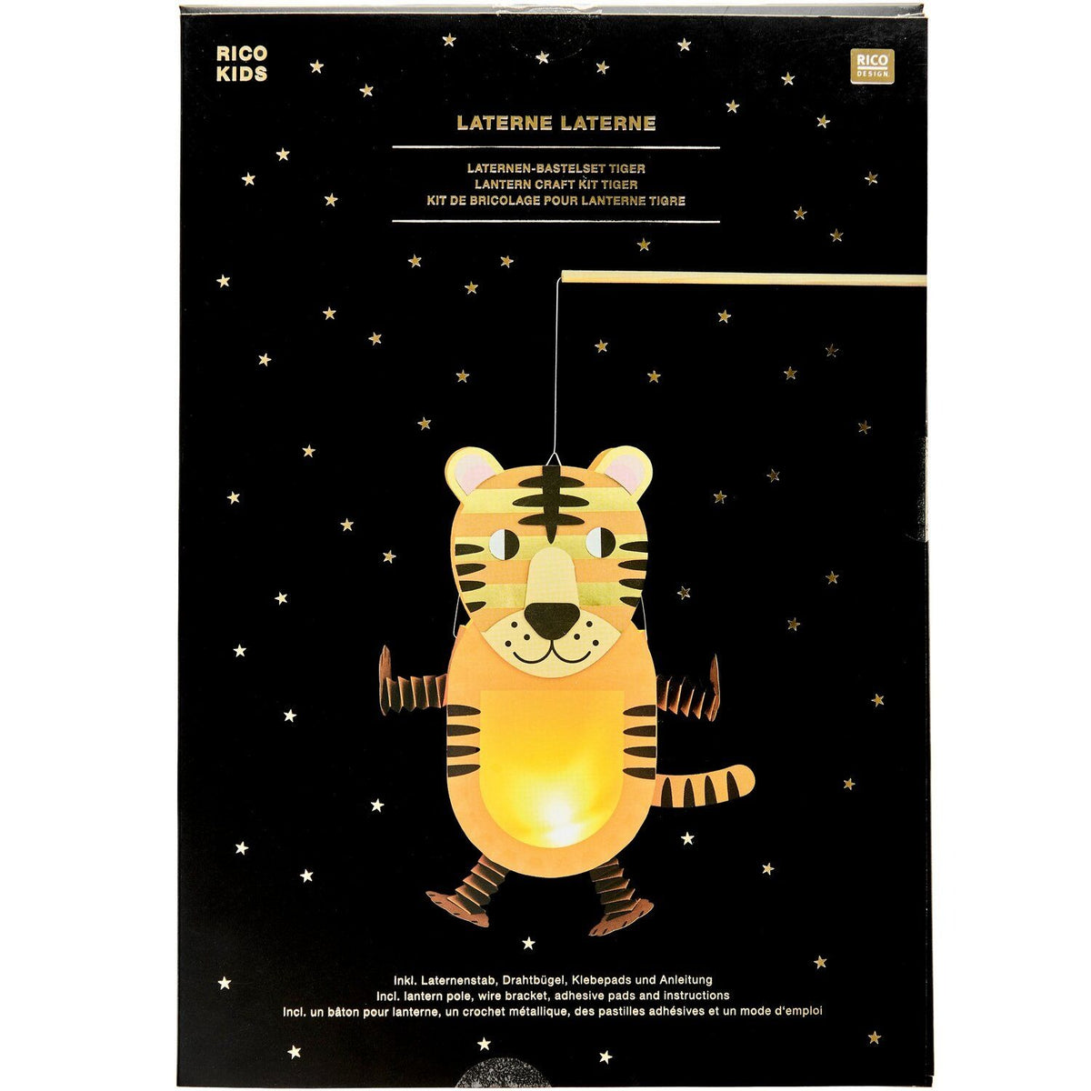 Rico Design - Bastelset Laterne: Tiger