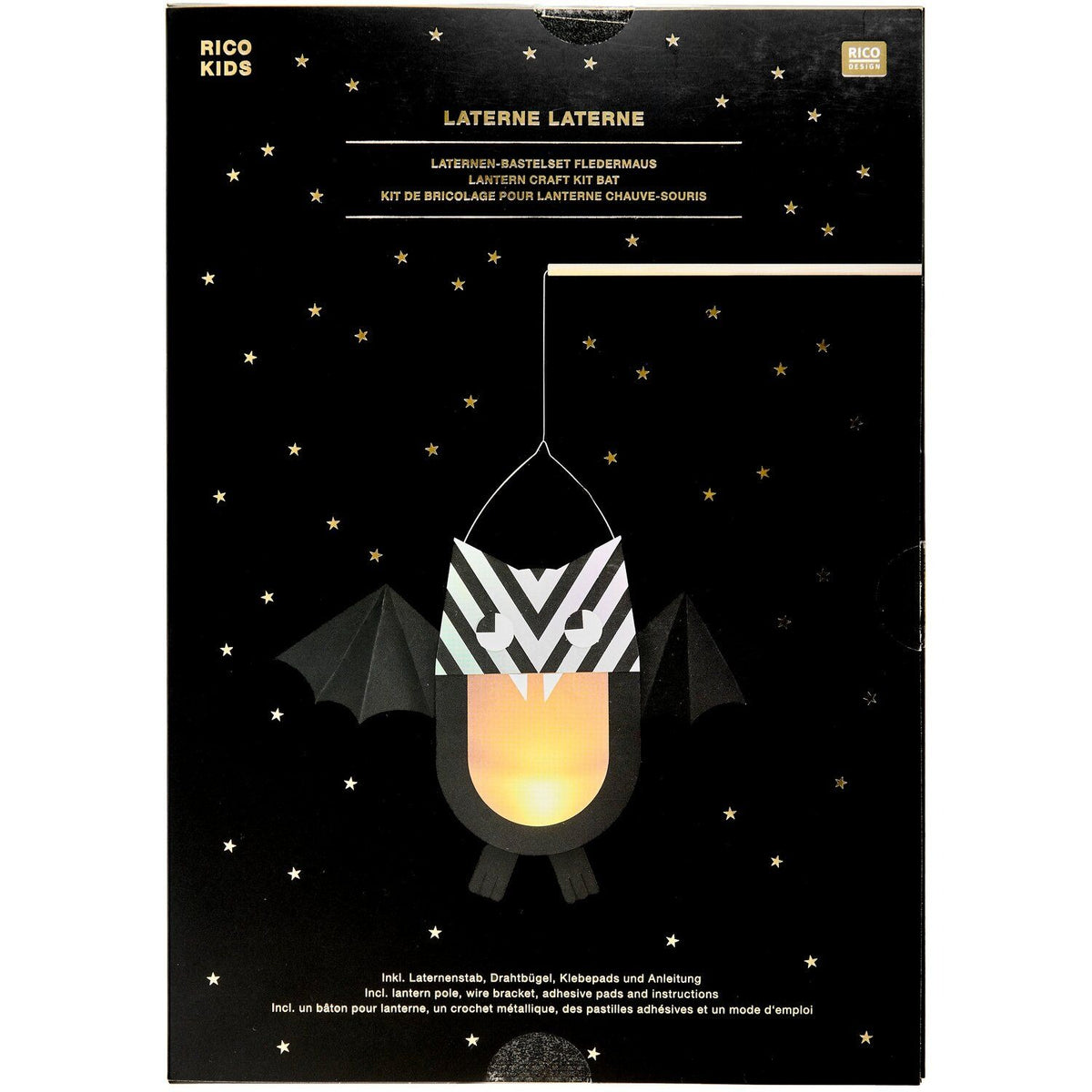 Rico Design - Bastelset Laterne: Fledermaus