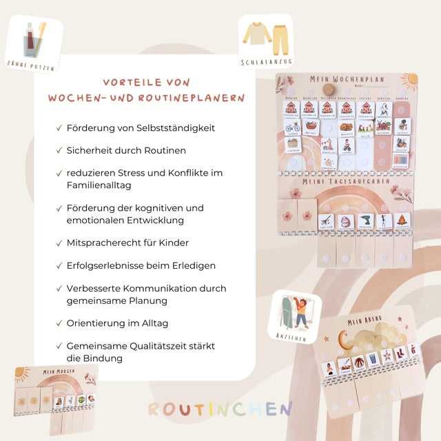 Routinchen - Wochenplaner Set Unterwasser