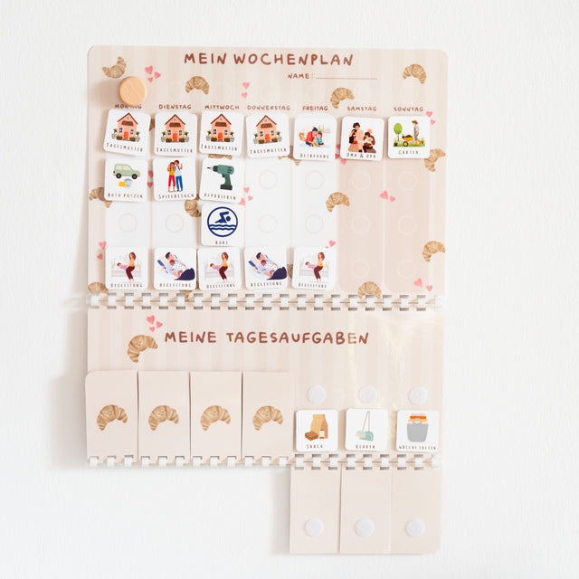 Routinchen - Wochenplaner Set Croissant