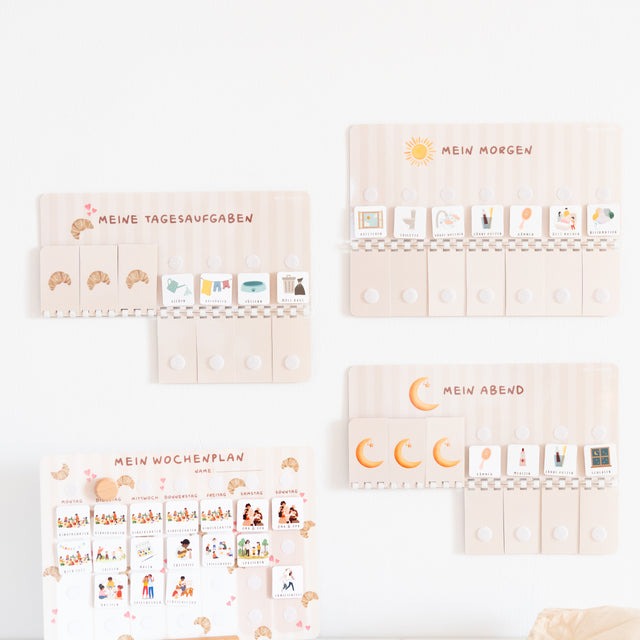 Routinchen - Wochenplaner Set Croissant