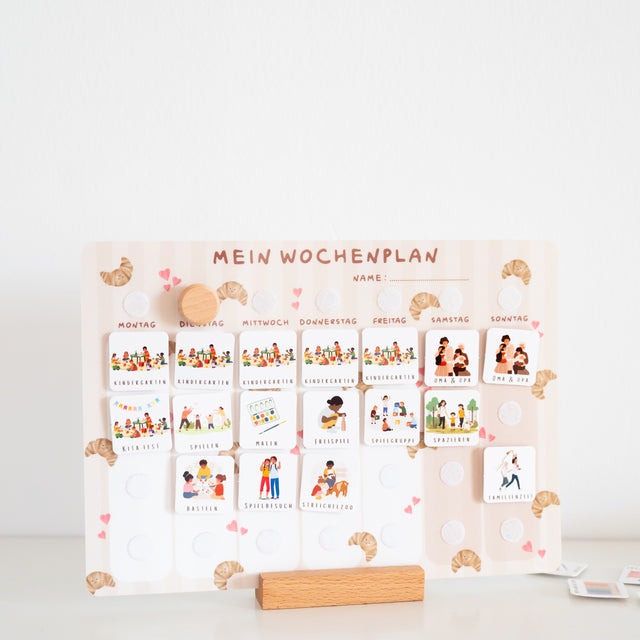 Routinchen - Wochenplaner Set Croissant