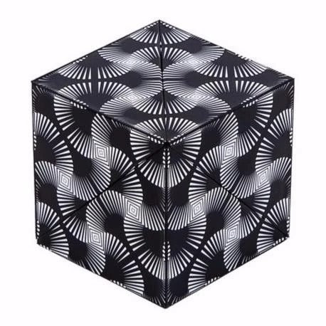 SHASHIBO - Geometrischer Magnetwürfel Black and White