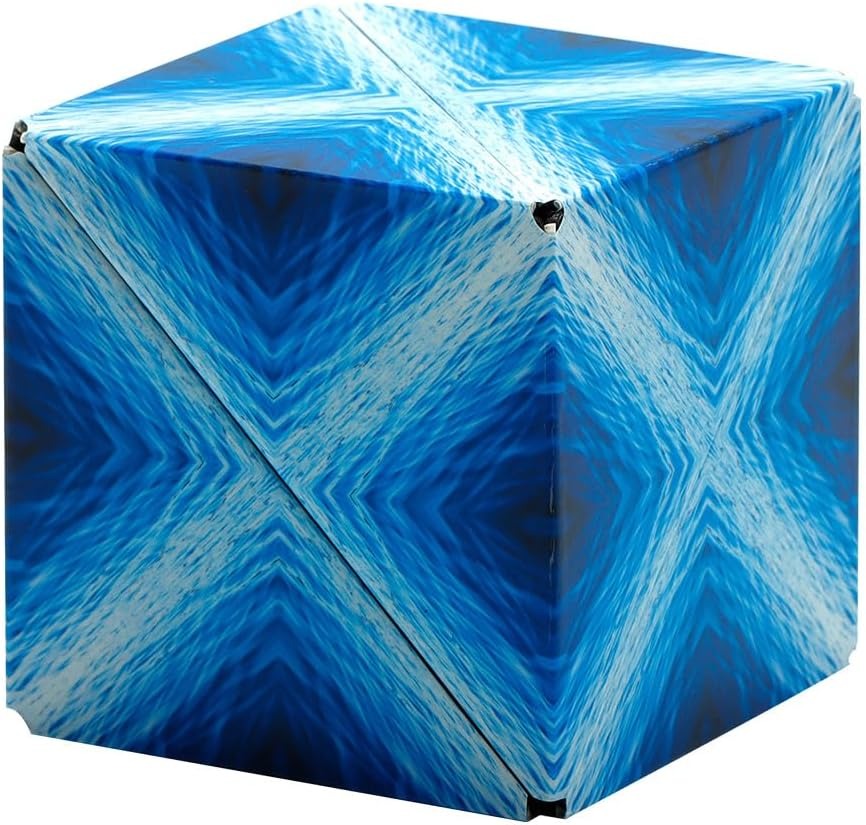 SHASHIBO - Geometrischer Magnetwürfel Blue Planet