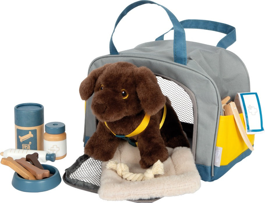 small foot - Hund mit Tasche und Pflege-Set