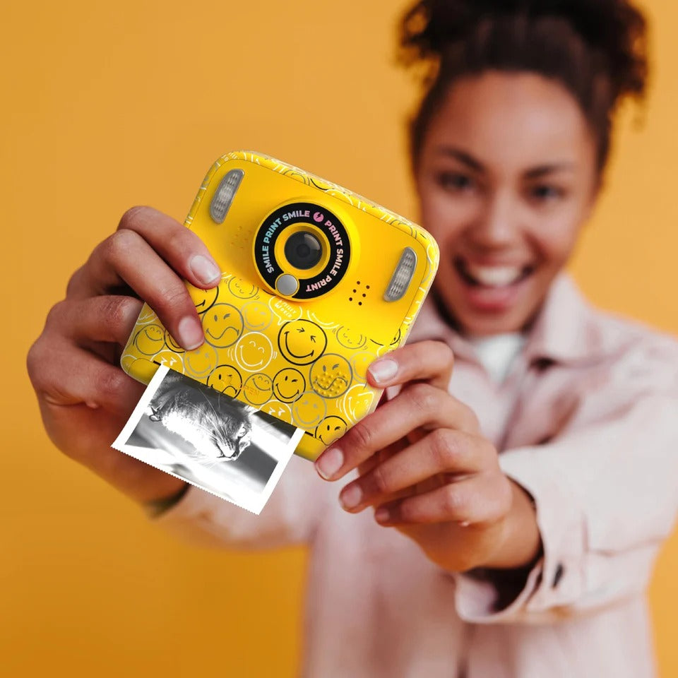 MOB - Kinderkamera mit Sofortdruck Smiley Gelb
