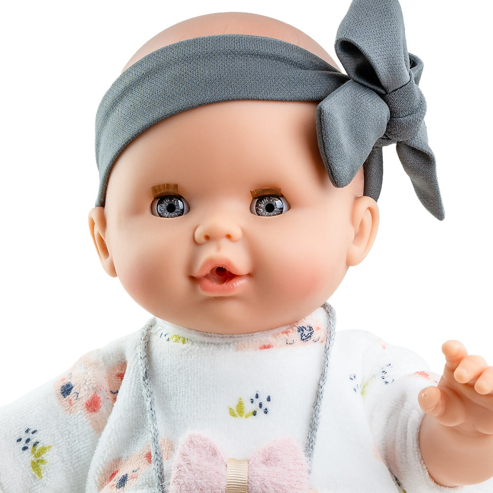 Paola Reina - sprechende Puppe "Sonia" mit Schnuller & grauer Schleife 36 cm - 2021