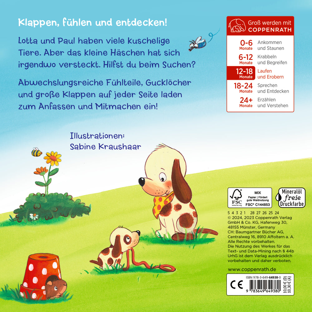 Spiegelburg - Guckloch-Fühlbuch: Kl. Hase, wo bist du?