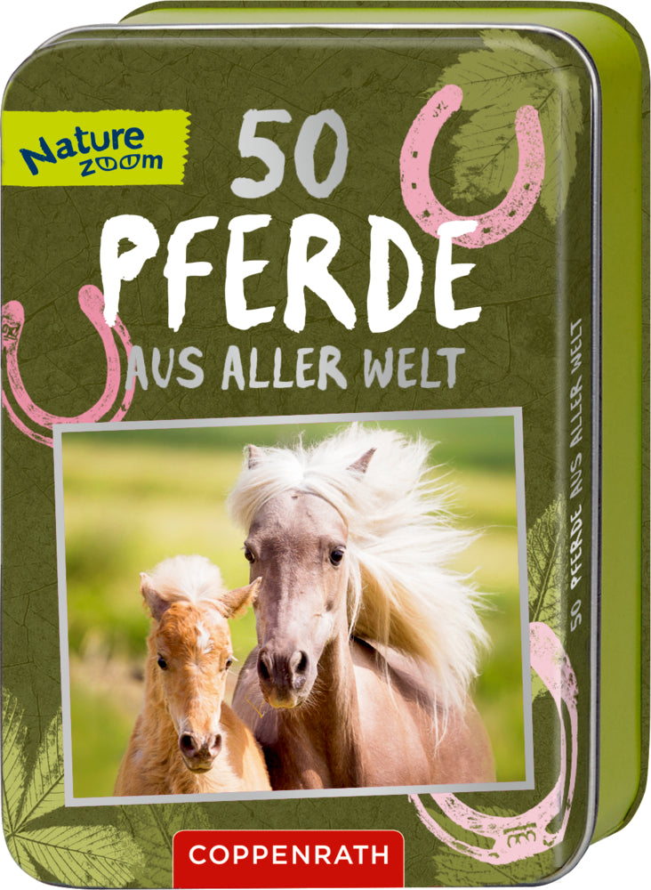 Spiegelburg - 50 Pferde aus aller Welt Karten in Blechdose