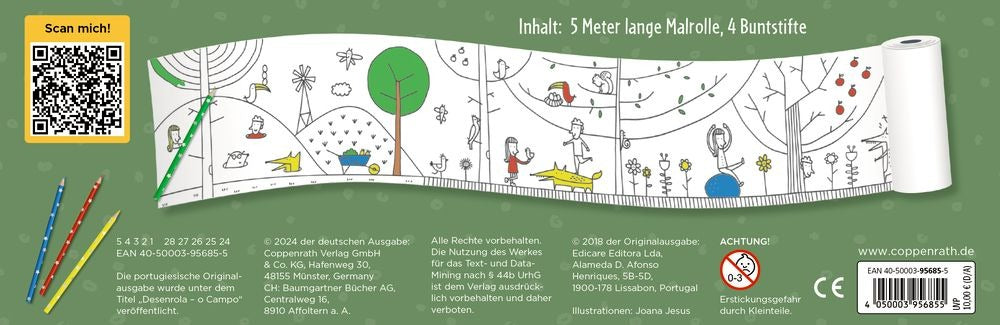 Spiegelburg - Mini-Künstler: Malrolle Natur & Tiere