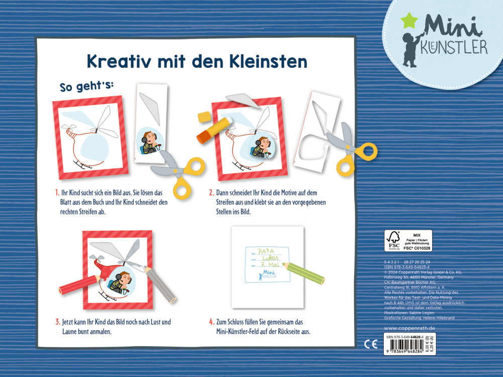 Spiegelburg - Mini-Künstler: Bastelbuch Feuerwehr