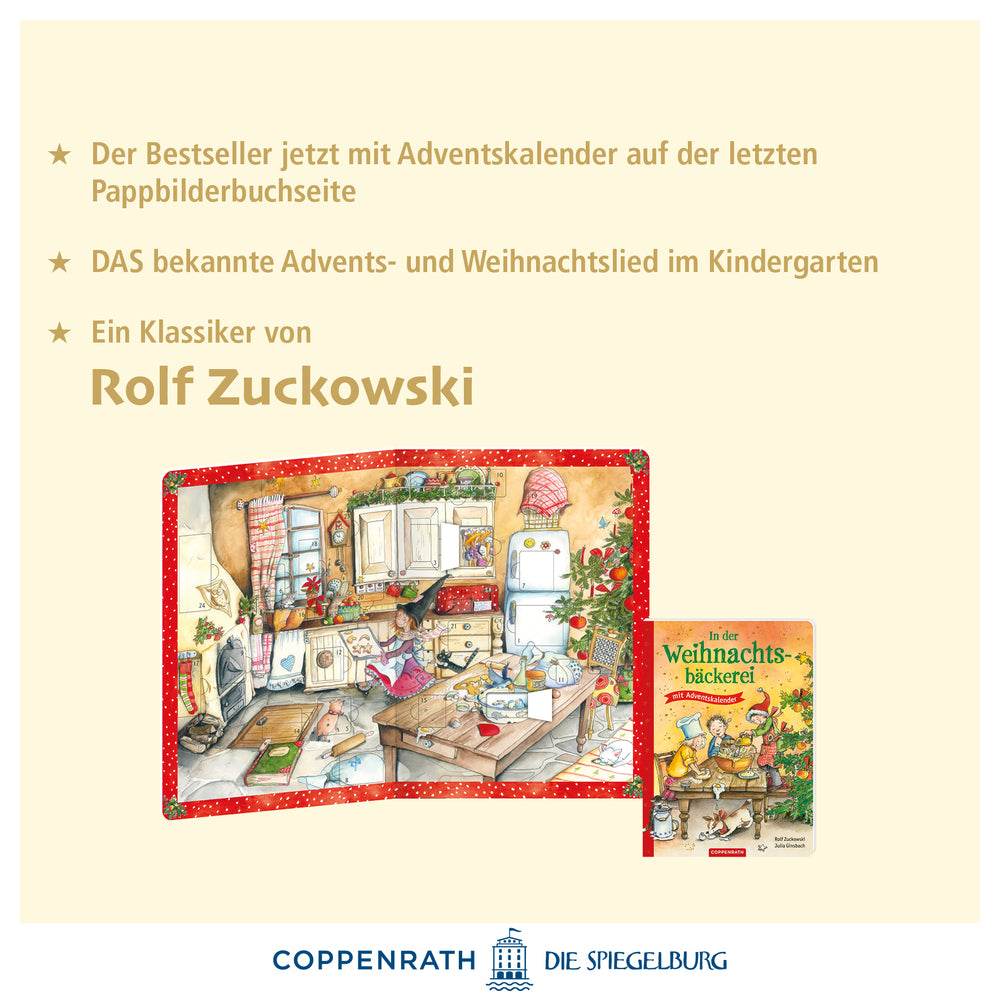 Spiegelburg - Buch: In der Weihnachtsbäckerei mit Adventskalender