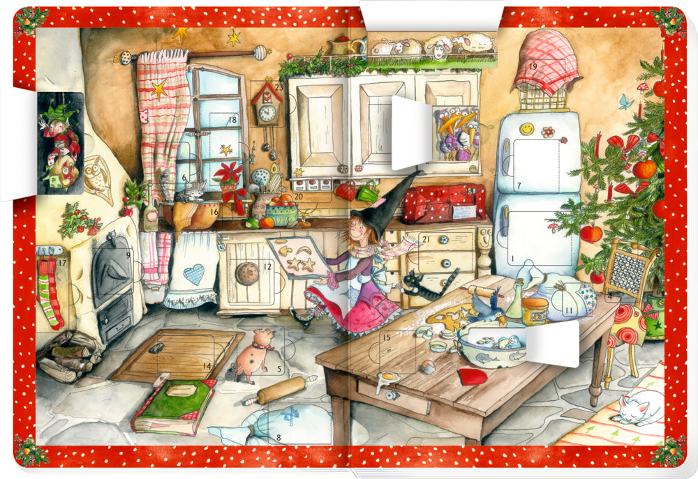 Spiegelburg - Buch: In der Weihnachtsbäckerei mit Adventskalender