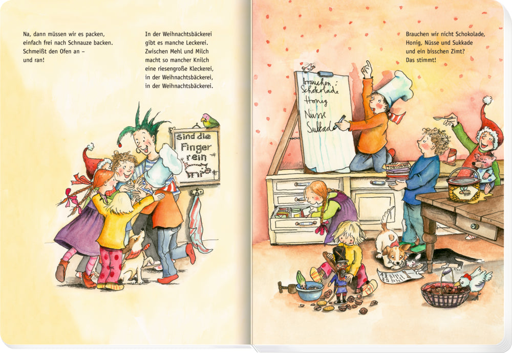 Spiegelburg - Buch: In der Weihnachtsbäckerei mit Adventskalender