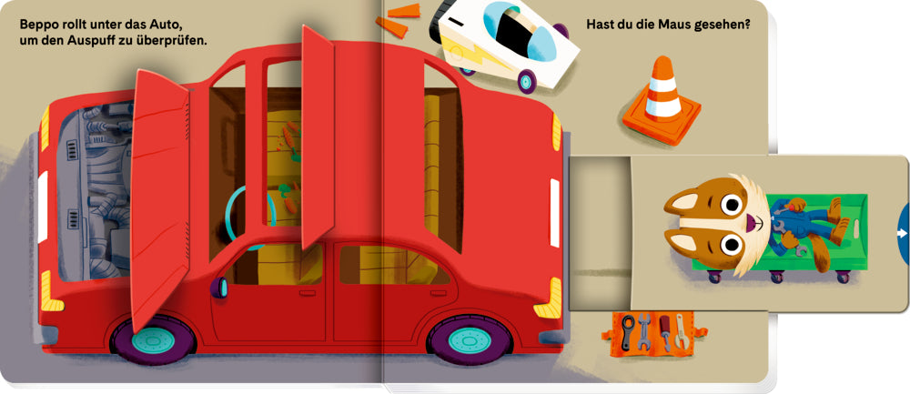 Spiegelburg - Buch: Beppo in der Autowerkstatt