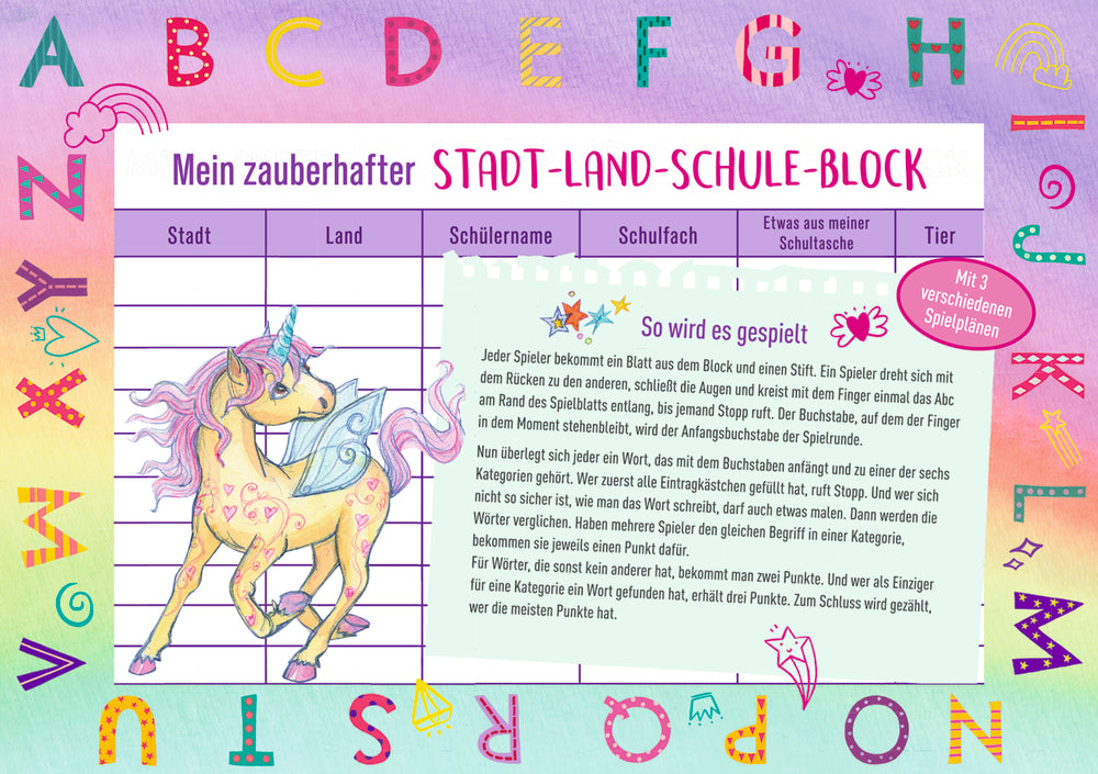 Spiegelburg - Einhorn-Paradies Schulstart-Box