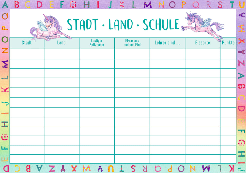 Spiegelburg - Einhorn-Paradies Schulstart-Box