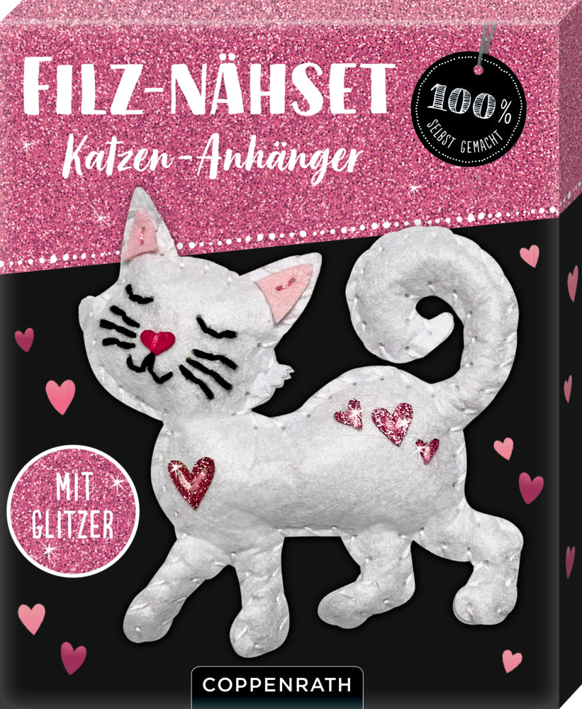 Spiegelburg - Filz-Nähset: Katzen-Anhänger weiß