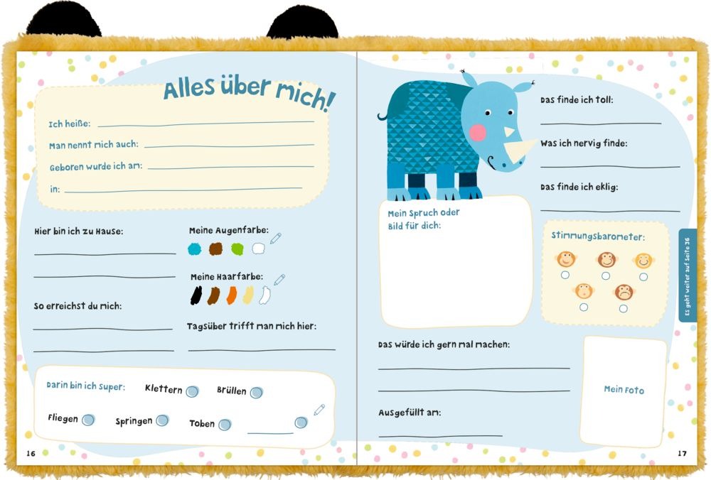Spiegelburg - Freundebuch Kuschelfreunde Tiger