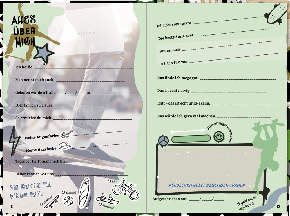 Spiegelburg - Freundebuch: skate-aid