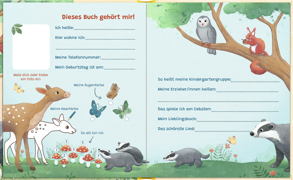 Spiegelburg - Freundebuch Waldtiere - Alle meine Freunde