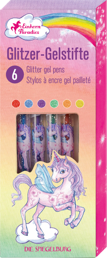 Spiegelburg - Einhorn-Paradies Glitzer-Gelstifte