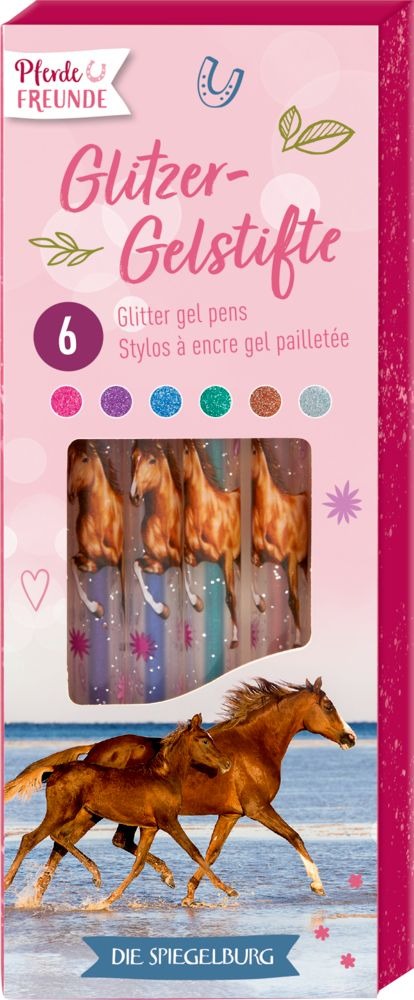 Spiegelburg - Pferdefreunde Glitzer-Gelstifte