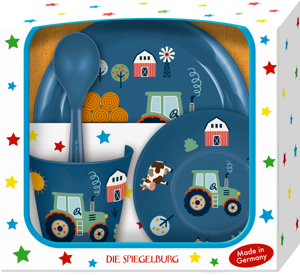 Spiegelburg - Geschirr Geschenkset: Traktor