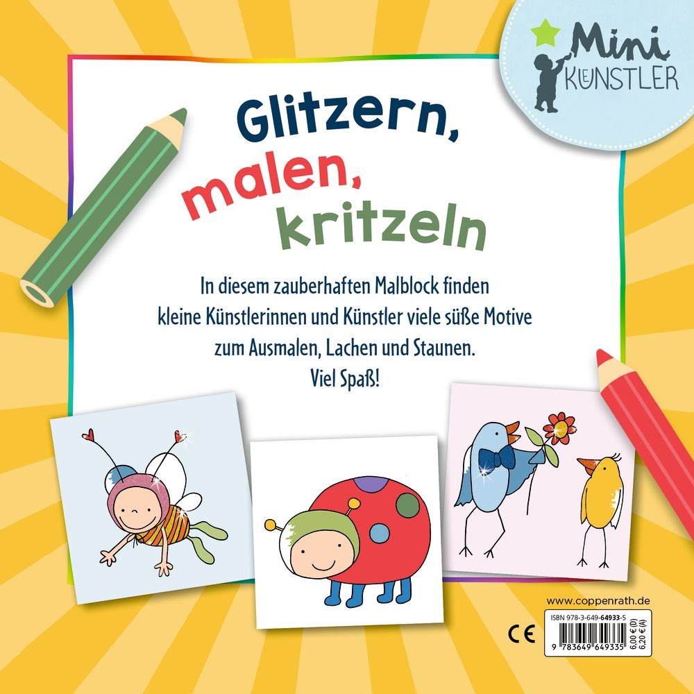 Spiegelburg - Mini-Künstler: Glitzer-Malspaß: Kleiner Garten