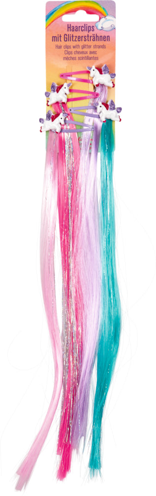 Spiegelburg - Einhorn-Paradies Haarclips mit Glitzersträhnen