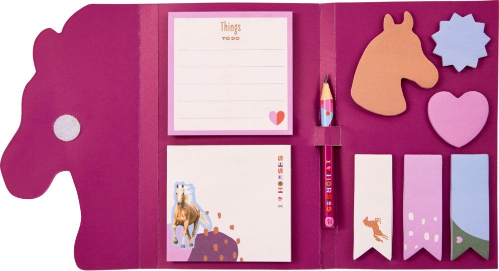 Spiegelburg - I LOVE HORSES Haftnotizen mit Bleistift