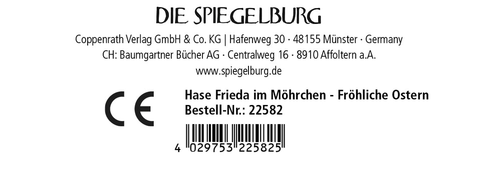 Spiegelburg - Kuscheltier: Hase Frieda im Möhrchen