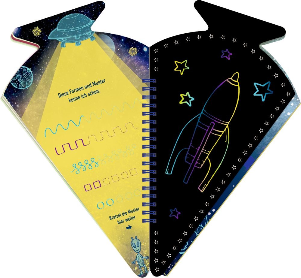 Spiegelburg - Schultüten-Kratzelbuch: Cosmic School