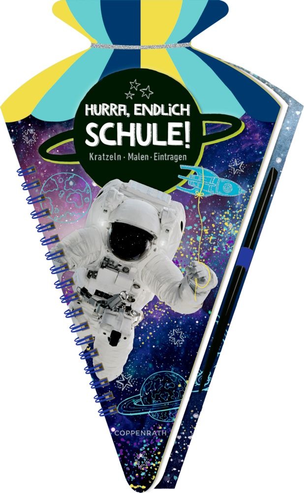 Spiegelburg - Schultüten-Kratzelbuch: Cosmic School