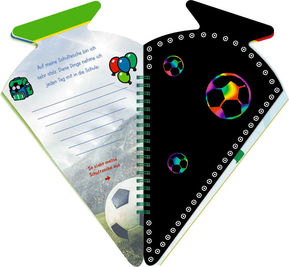 Spiegelburg - Schultüten-Kratzelbuch: Fußball