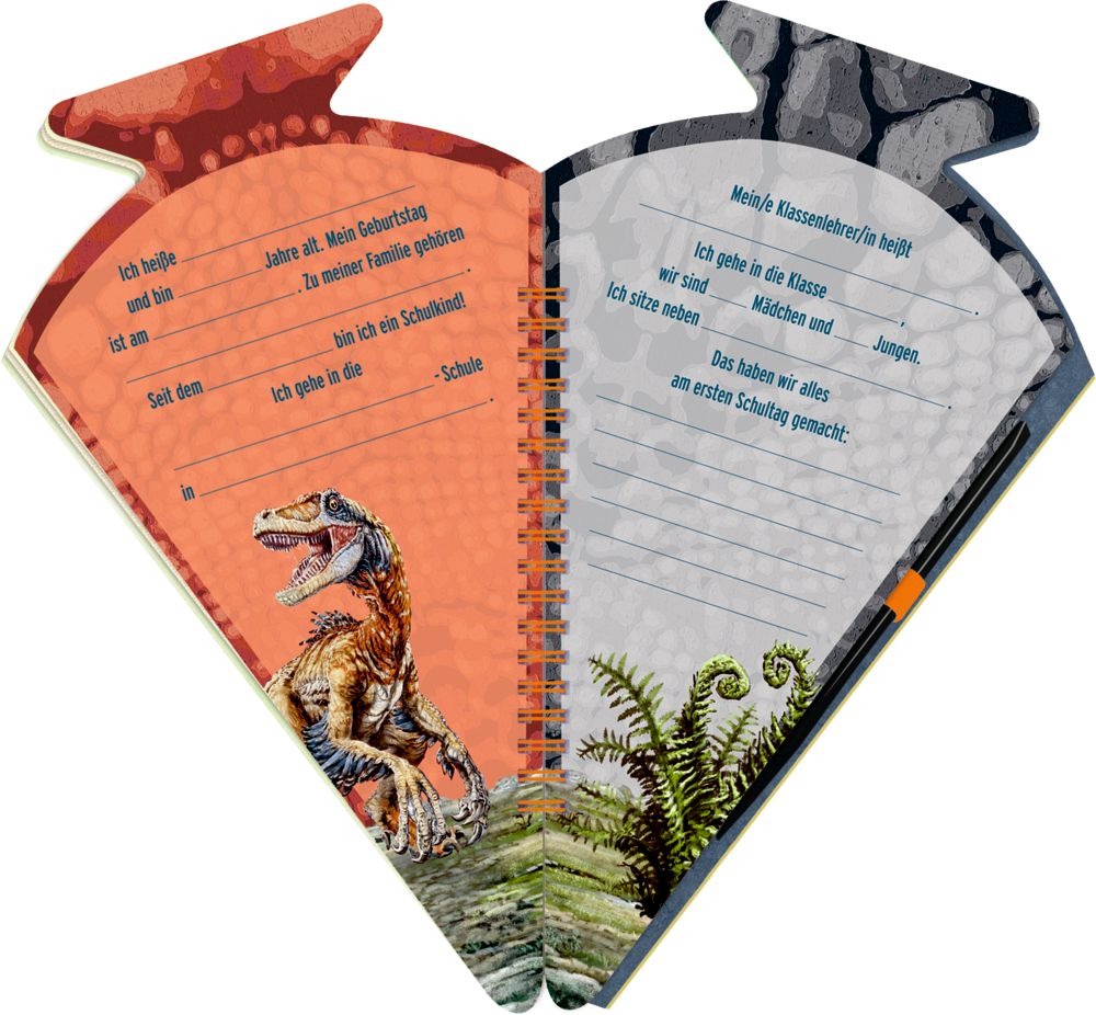 Spiegelburg - Schultüten-Kratzelbuch T-REX