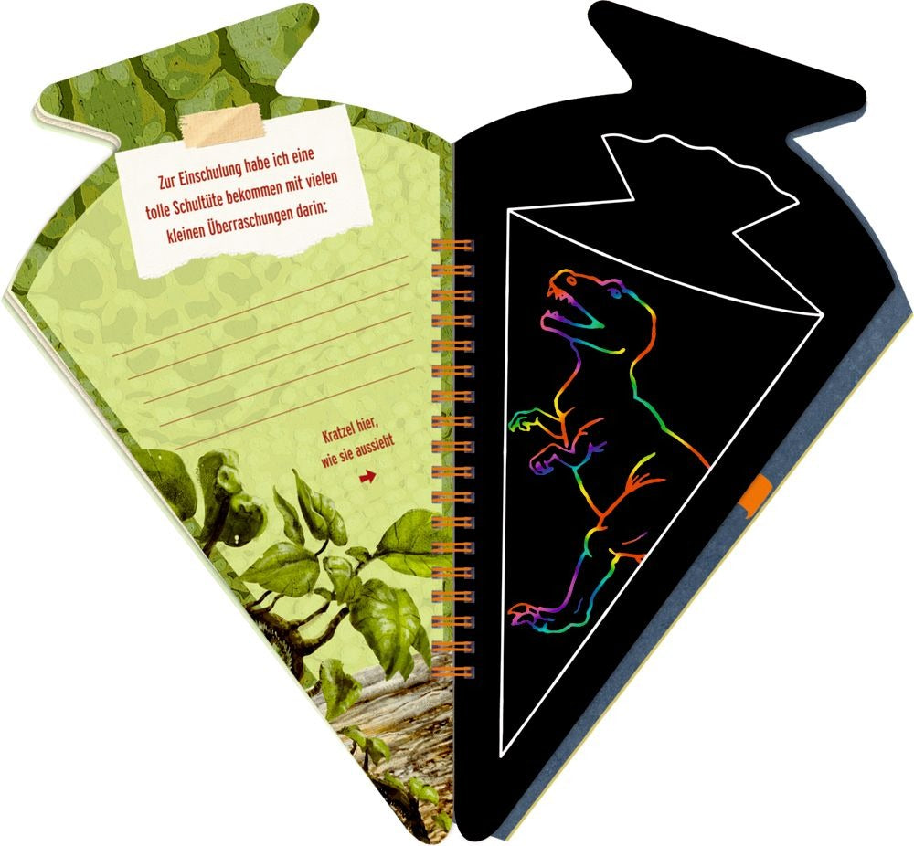 Spiegelburg - Schultüten-Kratzelbuch T-REX