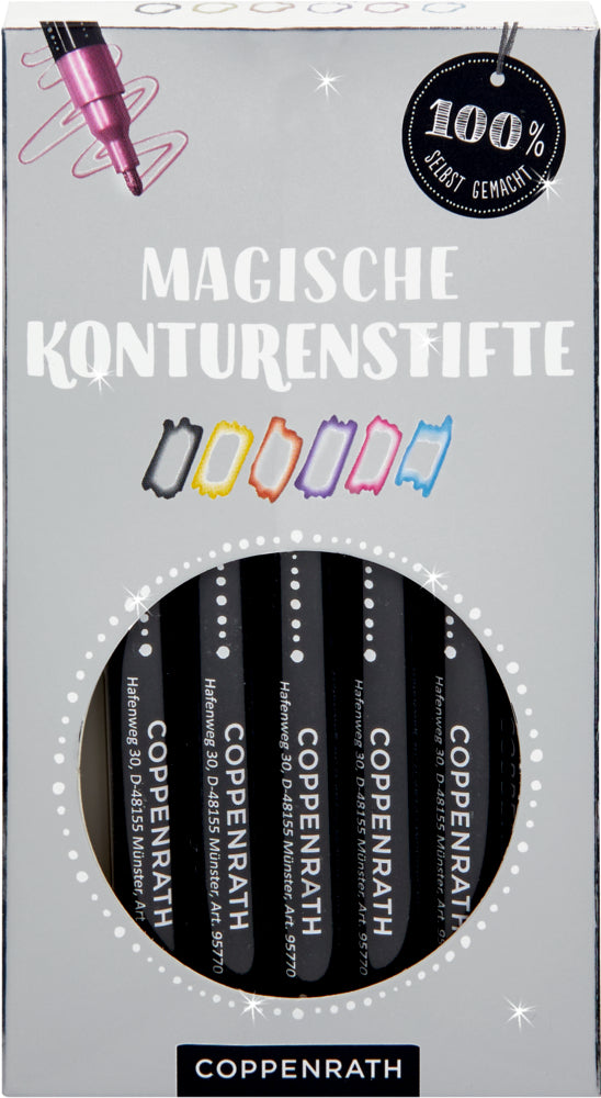 Spiegelburg - Magische Konturenstifte: 6 Farben