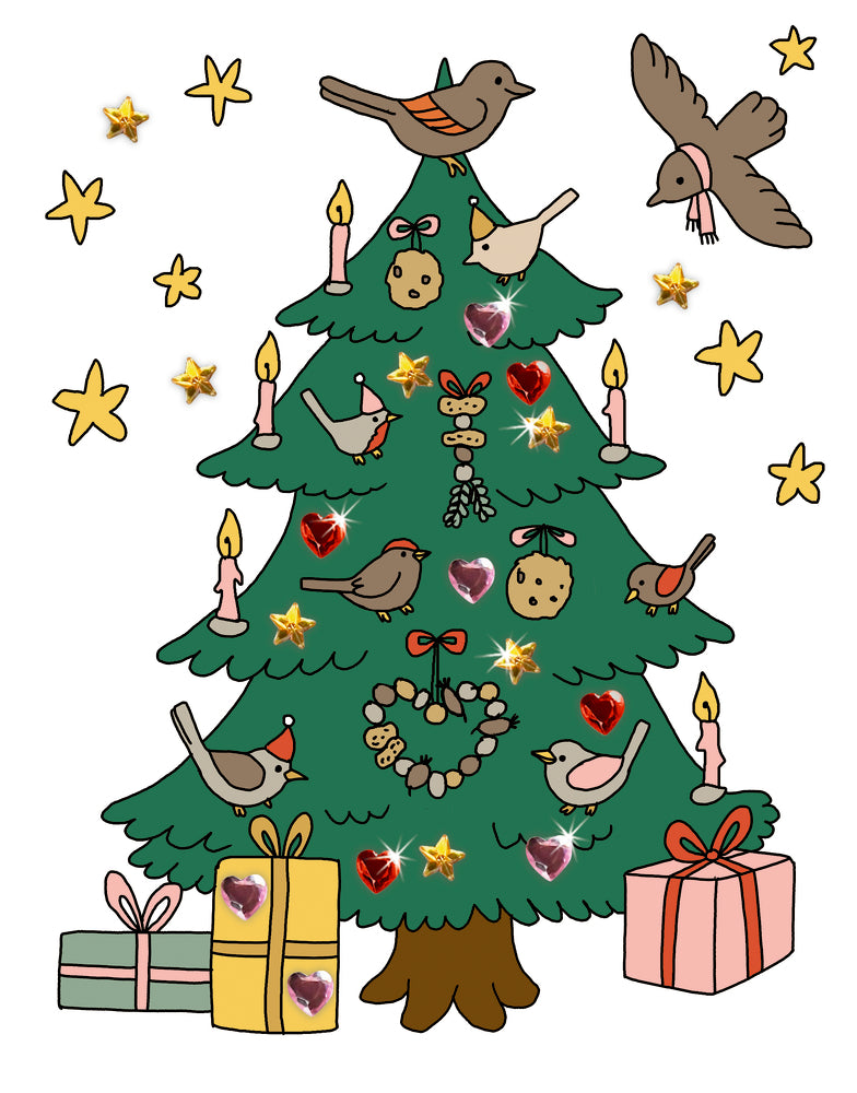 Spiegelburg - Malblock Glitzersteinchen: Frohe Weihnachten