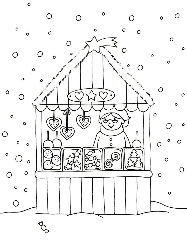 Spiegelburg - Malblock mit Glitzersteinchen - Frohe Weihnachten